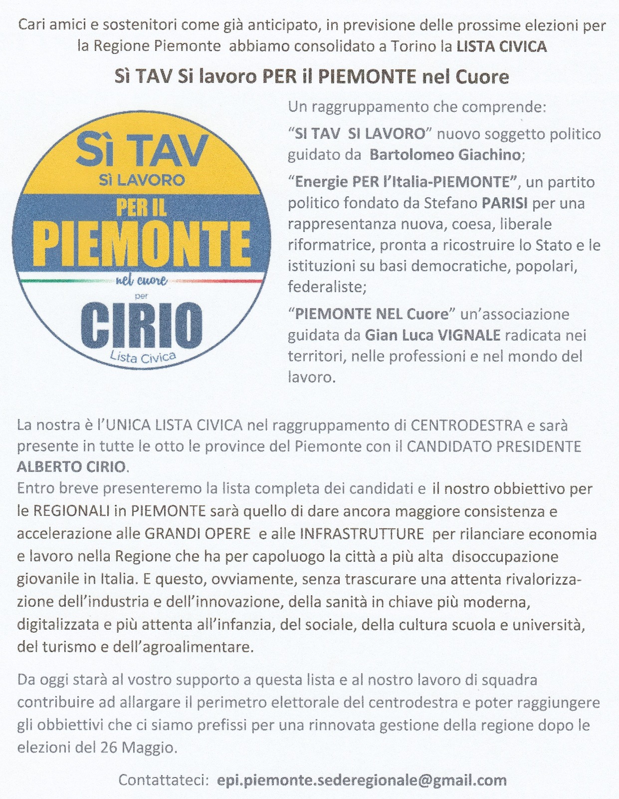 [Si Tav Si Lavoro per il Piemonte   -  Vittorio FALZONI]